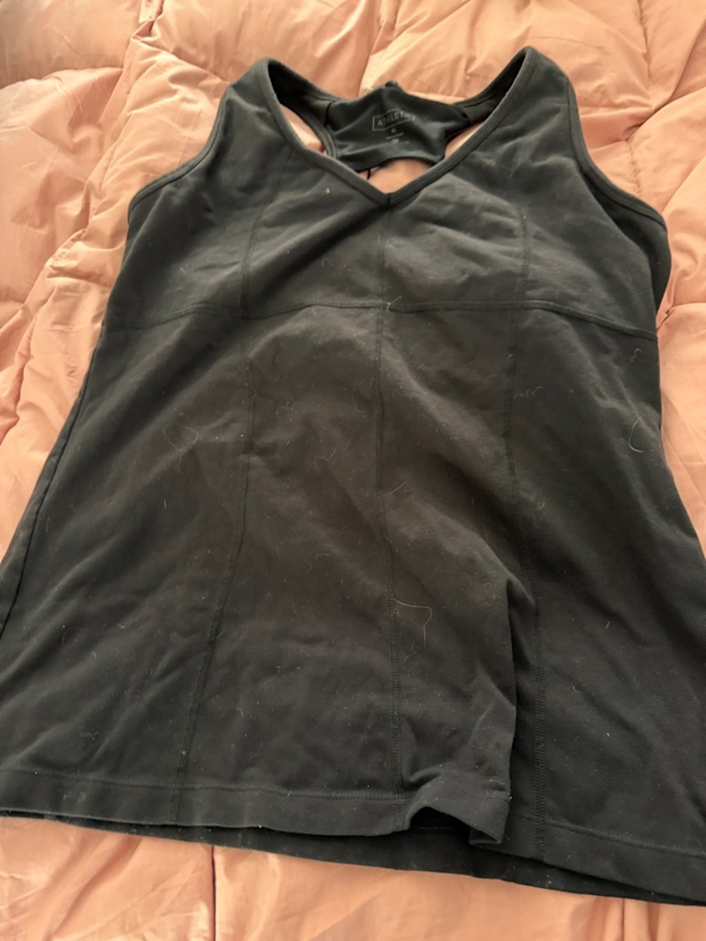 Athleta Black Racerback Tank Top
